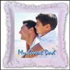 Customised Square shape Pillow (Dad) - Click here to View more details about this Product